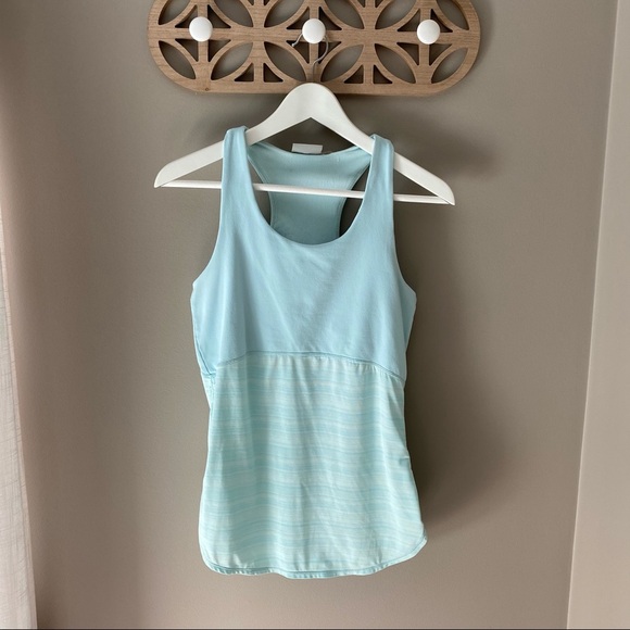 Athleta Work Out Tank Top Blue Sz Small - Picture 1 of 11